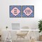 Stupell Industries Encouraging Words on Boho 2 Piece Black Framed Floater Canvas Set, design by Lettered and Lined